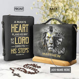 A Man's Heart Plans His Way Proverbs 16:9 Bible Cover