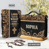 Lord Teach Me What I Cannot See Job 34:32 Bible Cover