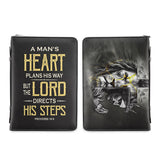 A Man's Heart Plans His Way Proverbs 16:9 Bible Cover